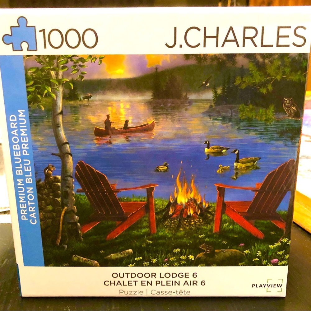 Outdoor Lodge Scene, 1000 piece puzzle